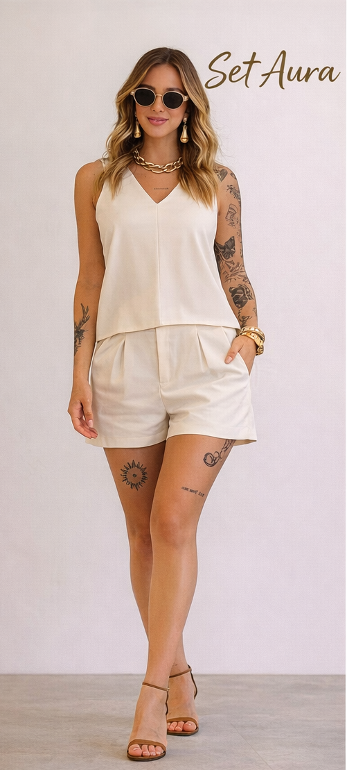 SET AURA - ELEGANCIA FRESCA QUE SE ADAPTA A TU DIA✨