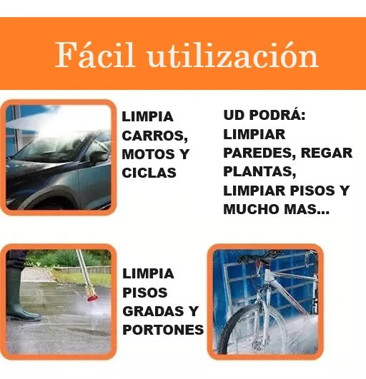 HIDROLAVADORA INALAMBRICA DE ALTA PRESION CON DOS BATERIAS + OBSEQUIO MALETIN GRATIS 🎁